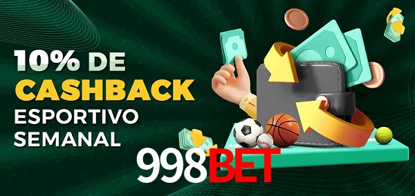 10% de bônus de cashback na 998Bet
